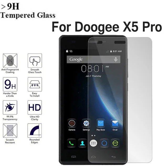 Оригинальное закаленное стекло Для Doogee X5 PRO защита для экрана закаленная