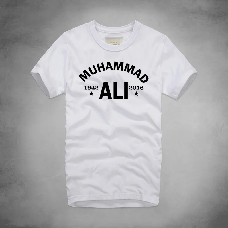 Городская мода, футболка Muhammad Ali, ММА, повседневная одежда для мужчин, лучший фитнес, короткий рукав, с принтом, футболка размера плюс, Homme