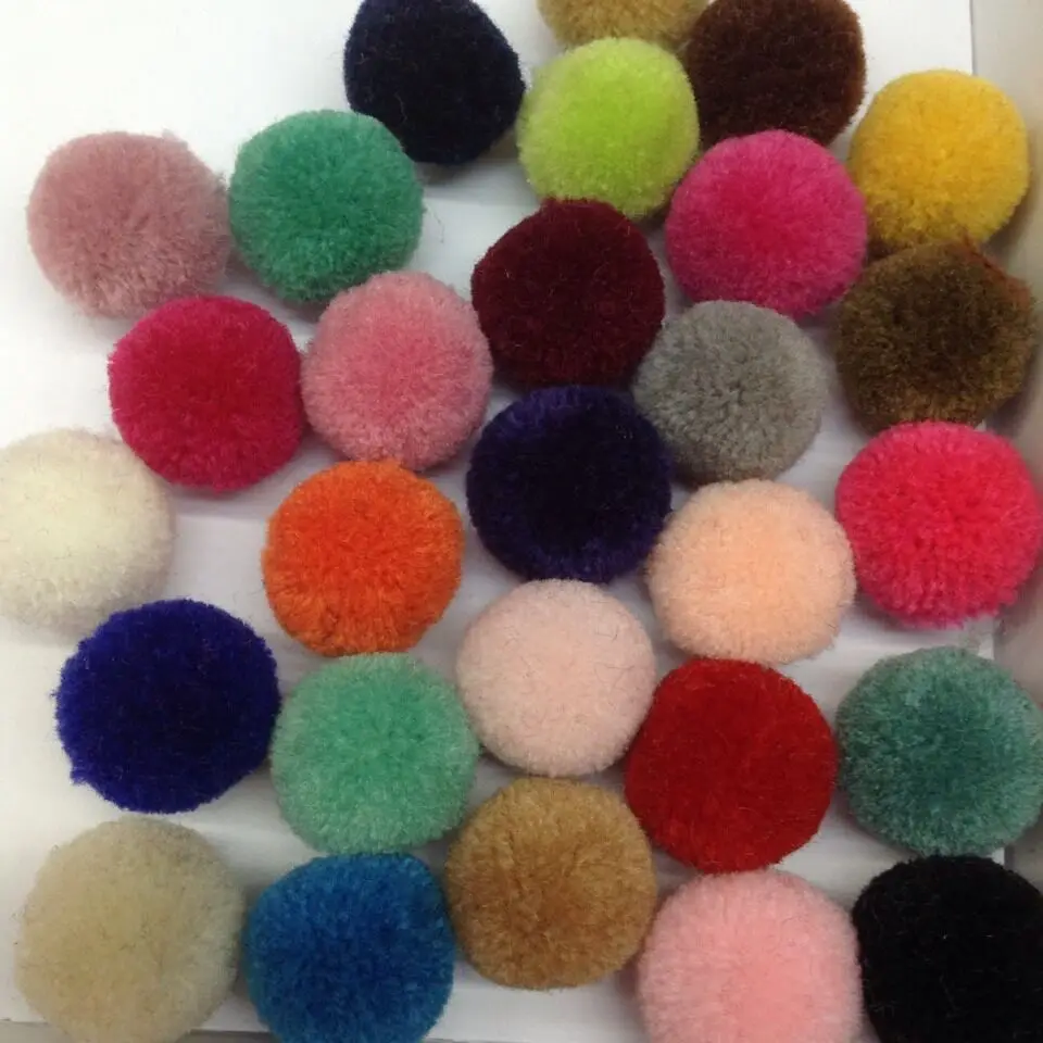 2020 новейшие богемные стильные смешанные цвета меховые шарики 100 шт. 20 мм | Дом и