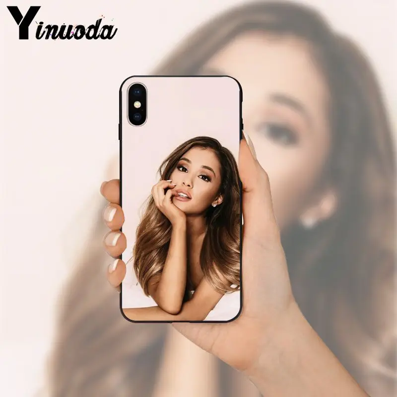 Yinuoda Ariana Grande черный мягкий чехол для телефона iPhone 8 7 6 6S Plus 5 5S SE XR X XS MAX Coque Shell |
