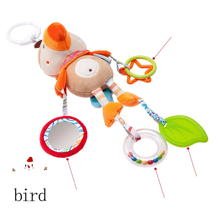 bird Мультяшные детские игрушки, кровать, коляска, детская Мобильная подвесная погремушка, плюшевые игрушки для новорожденных, детские игрушки 0-12 месяцев, игрушки для малышей - Цвет: bird