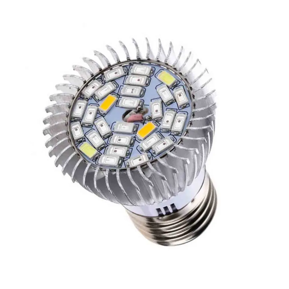 Full Spectrum LED Grow Light E27 28W Growing Lamp Bulb for Plant Flower Vegetable Indoor Greenhouse Hydroponics | Лампы и освещение