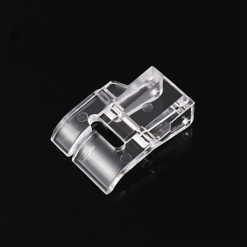 

1Pcs Inlaid Short Satin Pattern DIY Sewing Walking Foot for Sewing Machines New Clear Plastic Household Sewing Machine Foot
