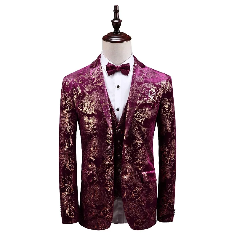 Мужские свадебные смокинги для выпускного вечера модный костюм жениха с