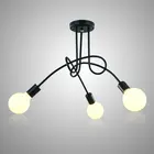 Потолочный светильник, современный, скандинавский, простой, персонализированный, креативный, для ресторана, спальни, гостиной, из металлического материала