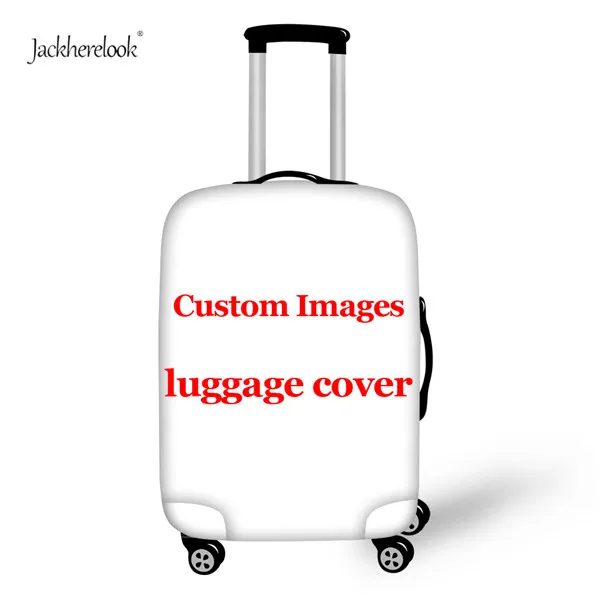 Custom Cover Jackherelook аксессуары для путешествий на заказ, изображение или логотип, эластичный багаж, Защитные Чехлы, багаж, тележка, чемодан, бирки, этикетка - Цвет: Custom Cover