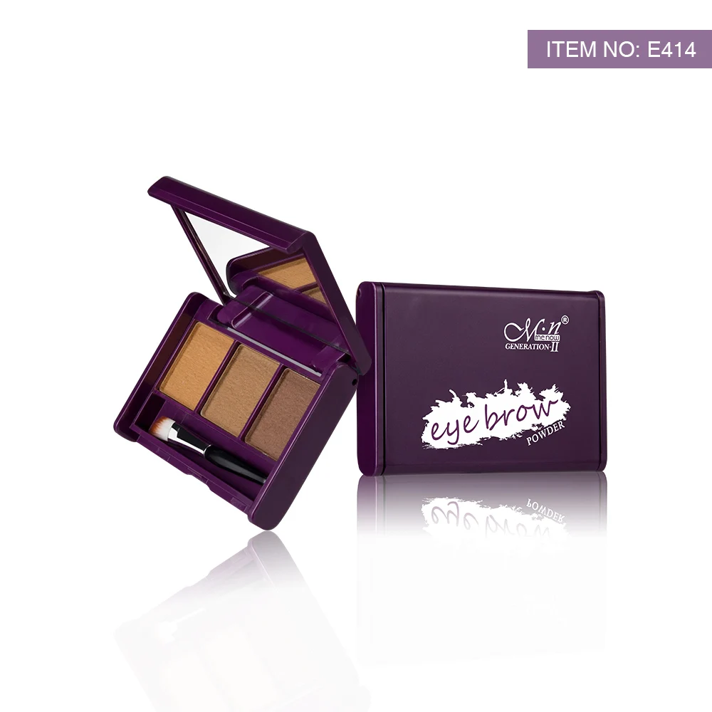 Menow Eyebrow Powder 3 Colors Eye brow Palette Waterproof With Mirror and Brushes Inside Cosmetic for MN098 | Красота и здоровье