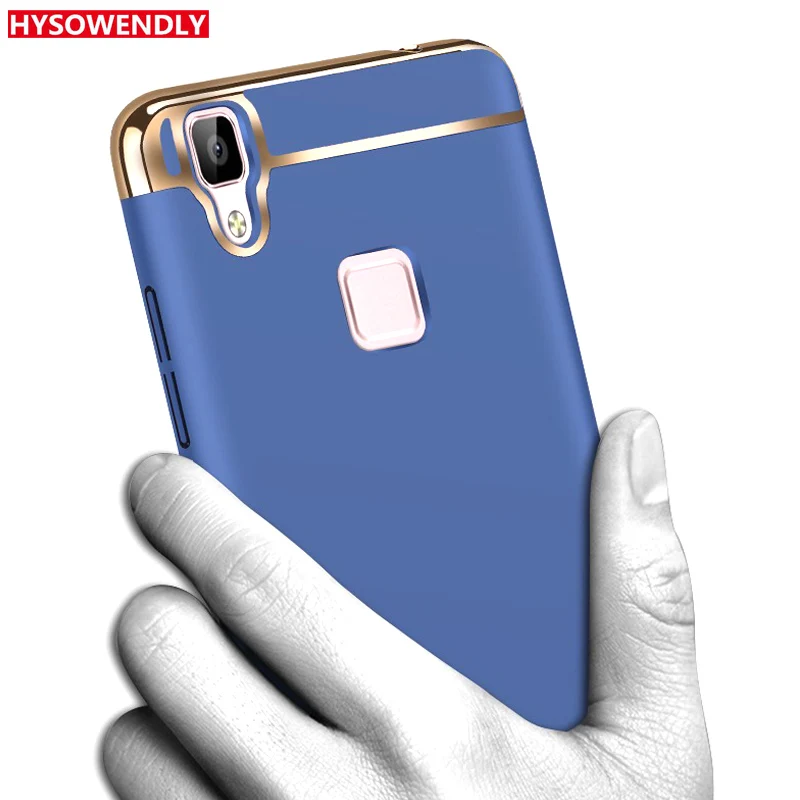 

Luxury Gold Plating Cover Case for BBK Vivo V7 Plus Luxury Shockproof Back Slim Phone Covers For BBK Vivo V3max Shell Protection