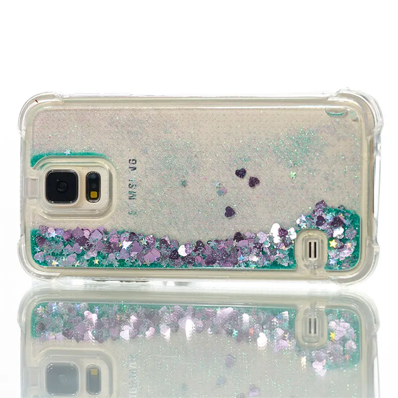 Netarlier Case for Samsung Galaxy S5 Luxury Glitter Stars Liquid Soft Silicone TPU Phone Cases in 5.1 inch Back Cover |