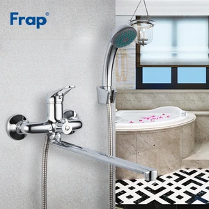 Смесители для ванны Frap, смеситель для ванны из нержавеющей стали, смеситель для ванны, настенный кран для ванны, Robinet De Bain F2213