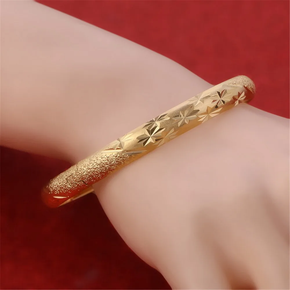 Блестящая Звезда золотой цвет регулируемые Африканские модные браслеты браслет