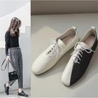 Туфли-лодочки INS женские, натуральная кожа, низкий каблук, квадратный носок, цвет в ассортименте, 22-размера плюс см, 26,5