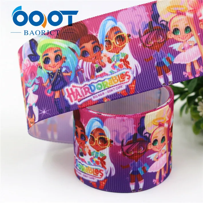 I-19306-518 OOOT BAORJCT I-19306-516, 38 мм, 10 ярдов мультфильм термотрансферные печатные корсажные ленты, лук кепки DIY аксессуары украшения - Цвет: I-19306-518