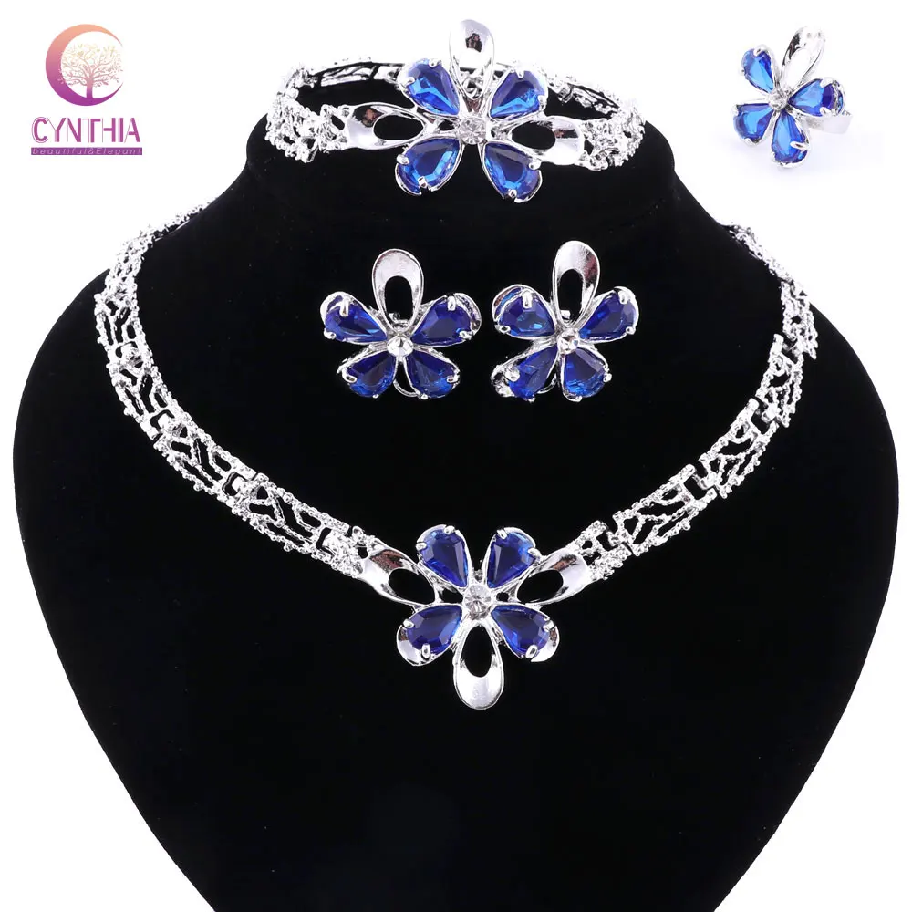 2 вида цветов Трендовое женское ожерелье ювелирные наборы эффектное для вечерних