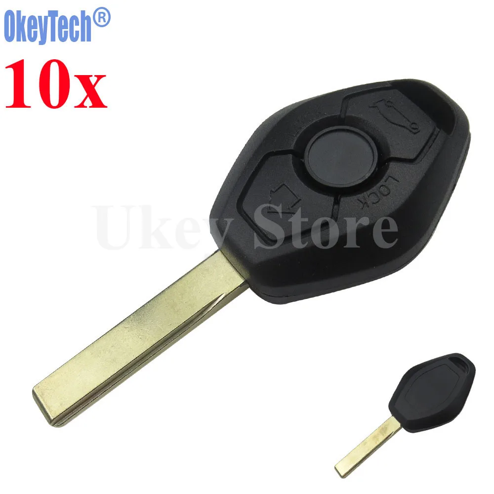 OkeyTech 10 шт./лот 3 кнопки дистанционного ключа чехол для BMW 5 7 серия 325 325i 325ci 330 330i 525 525i