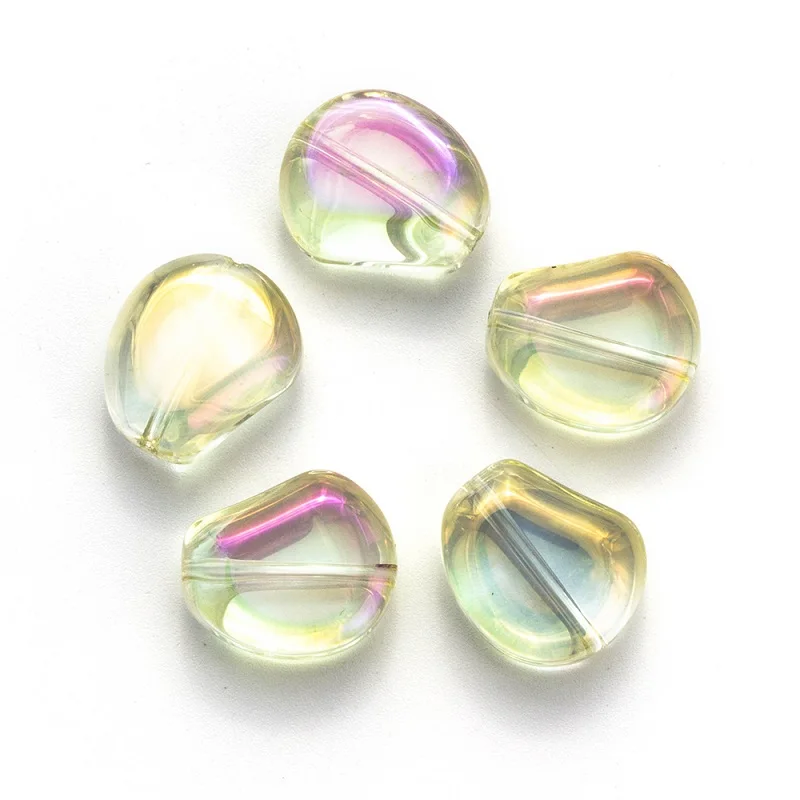 MEIBEADS, 20 шт./лот, 13*15 мм, цветные Кристальные бусины неправильной формы чечевицы, аксессуары для браслетов, сделай сам, изготовление ювелирных изделий EY6066 - Цвет: 05
