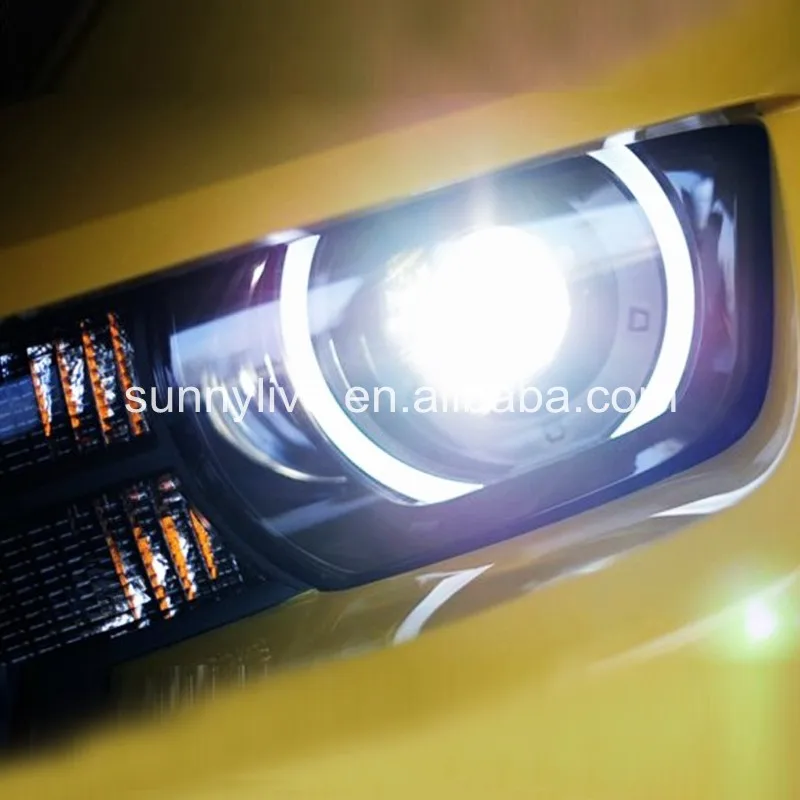 Для CHEVROLET Camaro 2009 2014 лет светодиодный ные фары передние черный корпус|lamp housing|lamp