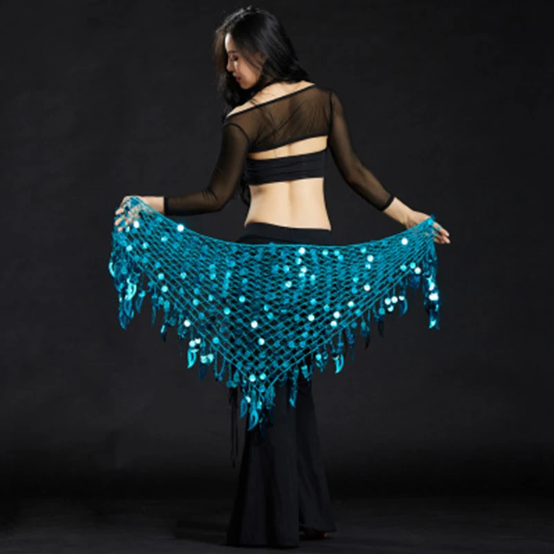 1 шт блесток восточные пояса для танца живота женщин Bellydance хип шарф красочные