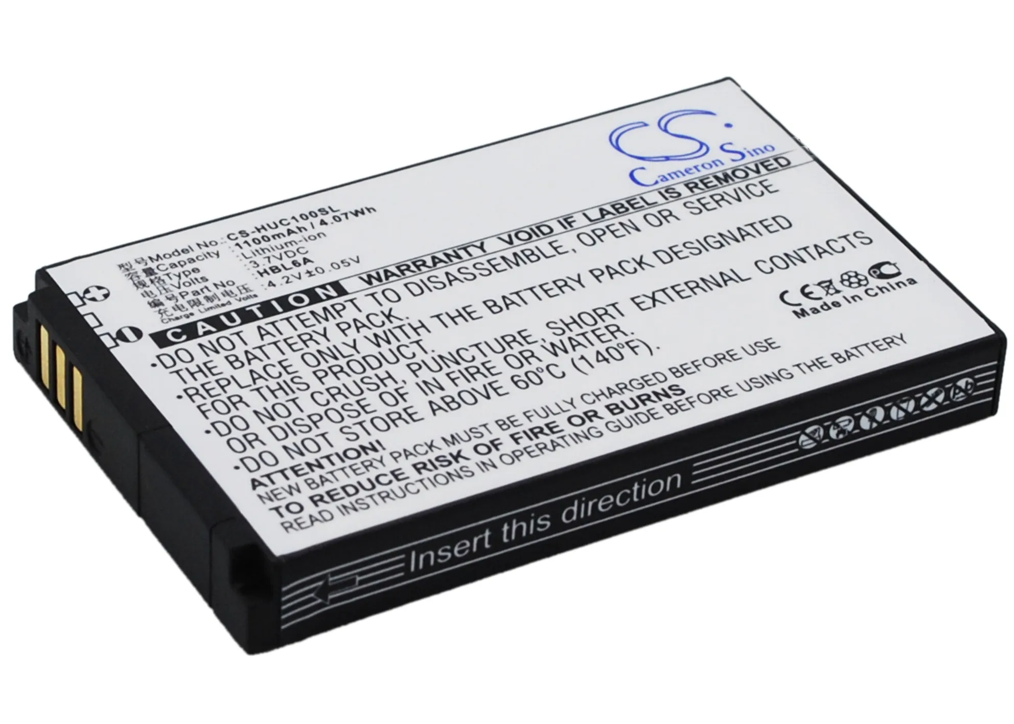 Высококачественная батарея Cameron Sino 1100mAh для музыкальной приставки ESIA|battery for|cameron