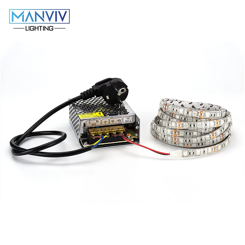 SMD5050 СИД растет свет полосы Водонепроницаемый DC12V гибкая лента 5 м 60led/M "сделай