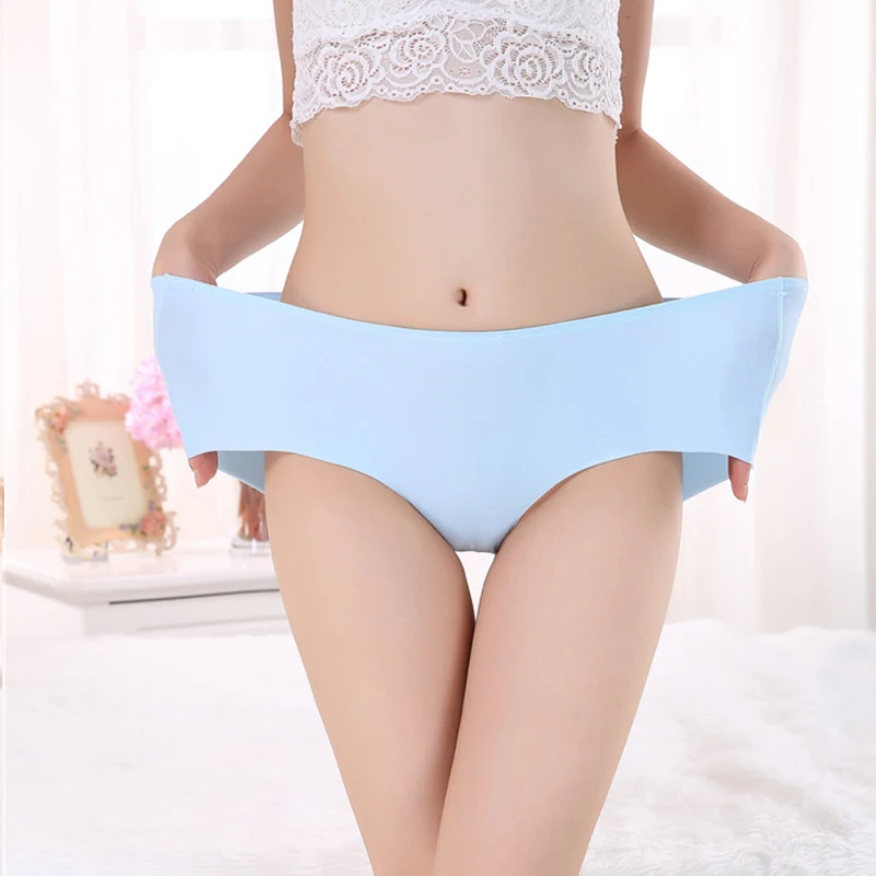 Горячее предложение XXXXL бесшовное нижнее белье с низкой/высокой талией из шелка и