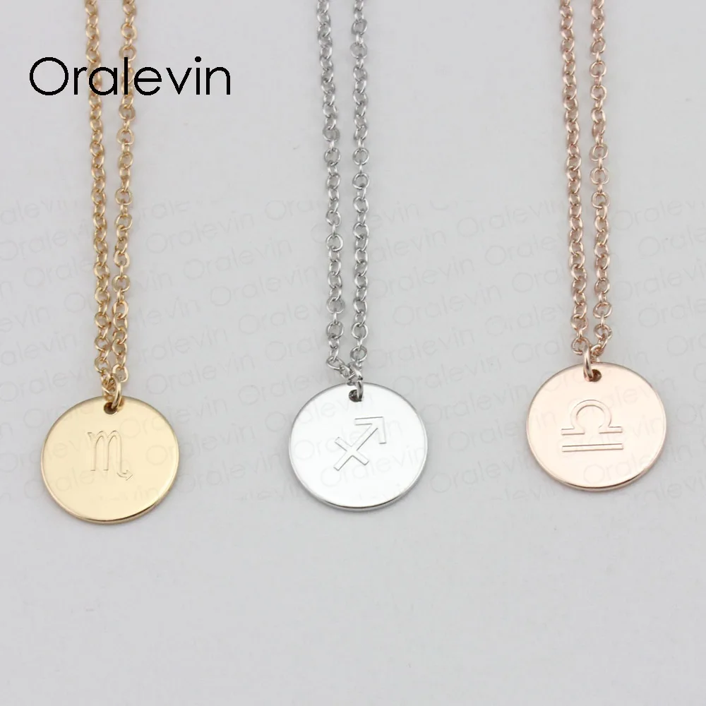 Прямая поставка потрясающие кулоны со знаками Зодиака ожерелье taureus