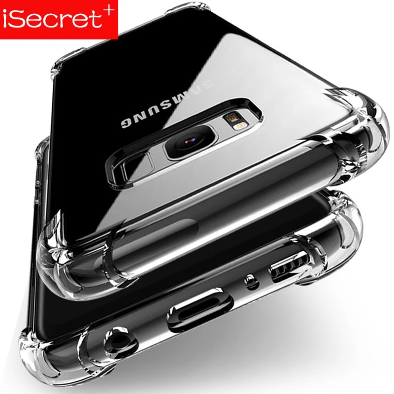 Противоударный силиконовый чехол для Samsung Galaxy A6 S9 S8 plus A7 A8 A5 J2 PRO J8 J6 J4 2018 J3 2017 J7 J5 S7 S6