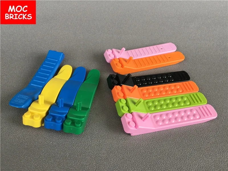 Кубики MOC красочные Услуги пакеты кирпичный сепаратор дурака DIY обучающие