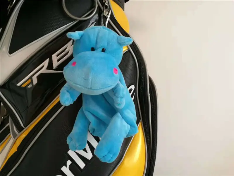 hippopotamus 01 Новые маленькие сумки на молнии для мячей для гольфа, можно упаковать 5-7 штук, мячи для гольфа, тройники, маркеры для ключей, забавные мультяшные животные, сумки для гольфа, многофункциональные - Цвет: hippopotamus 01