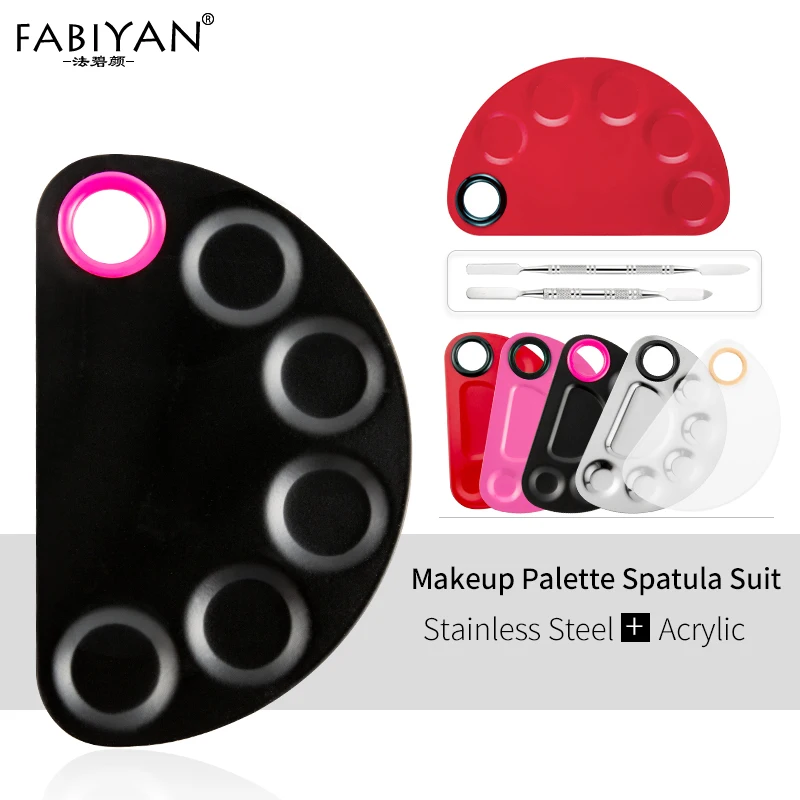 Палитра из нержавеющей стали/акрила для макияжа лопатка перемешивания Cream