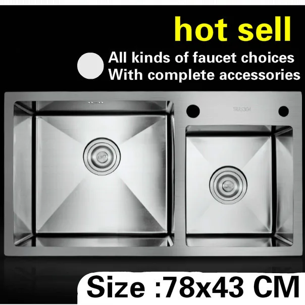 Бесплатная доставка ручная работа 304 нержавеющая сталь Бытовая кухонная