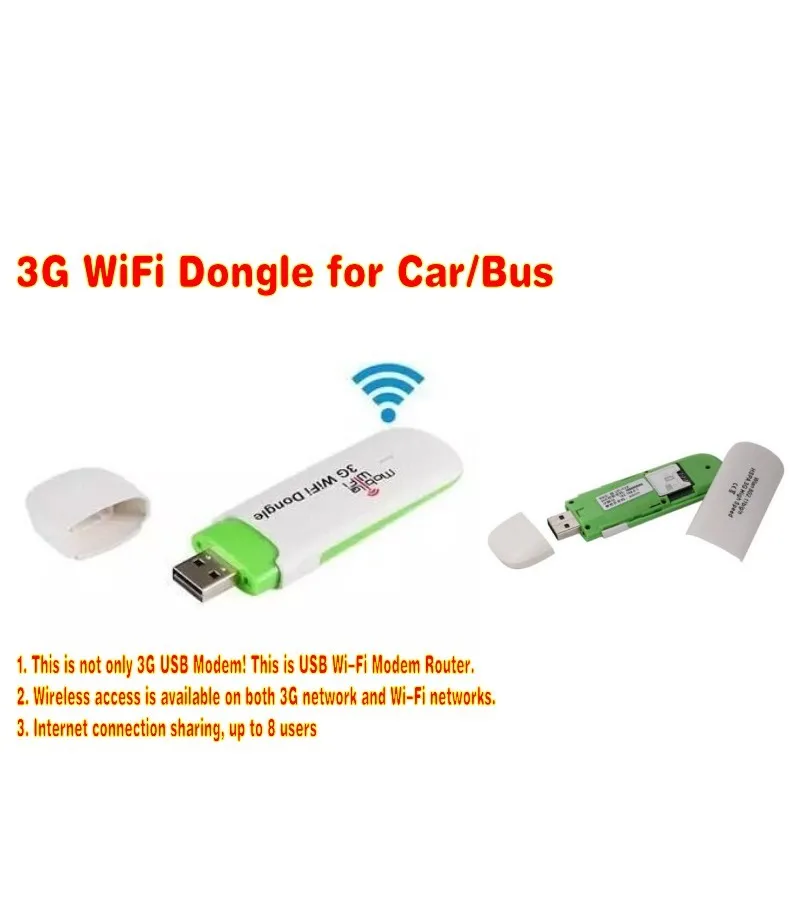 Мобильная точка доступа 3G USB wifi донгл с несколькими sim картами для автомобиля плюс