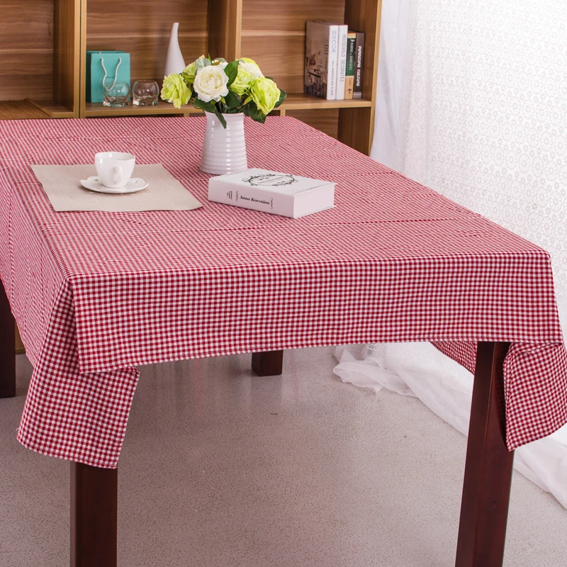 Rural Style Tablecloth Plaids Table Cloth Rectangle Cover Cotton Linen Tablecloths for Home Dinner Tea Tableclothes | Дом и сад