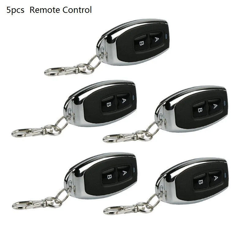 QIACHIP 5pcs 433 mhz Mini Low Power RF Remote Control Switch Code 1527 EV1527 For Garage Gate Door Controller Alarm Car Key Fob |