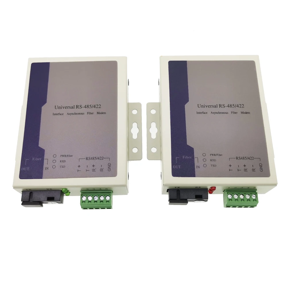 Оптоволоконный модем RS485/422 в Ethernet одномодовый SC 20 км оптоволоконный