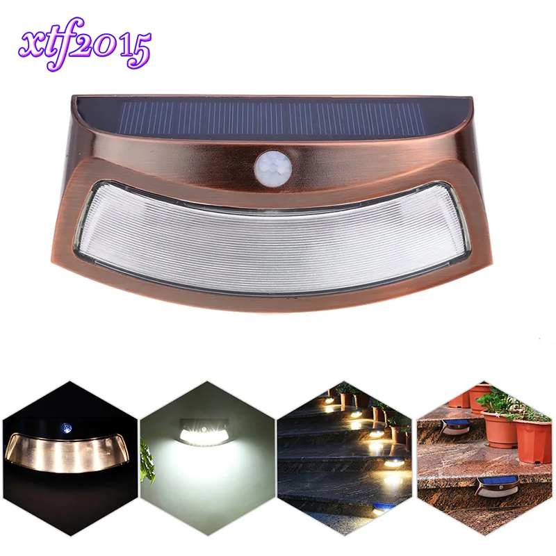 Светодиодный солнечный датчик движения садовый свет наружное водонепроницаемое