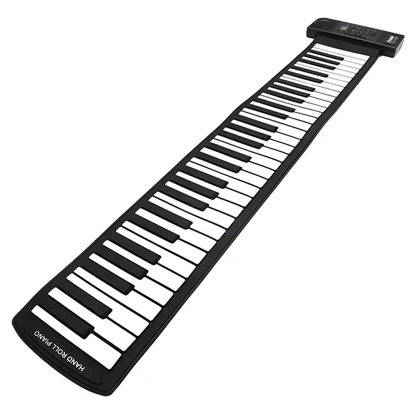 Гибкая портативная клавиатура MIDI 61 клавиши Скручивающиеся Силиконовые Мягкие
