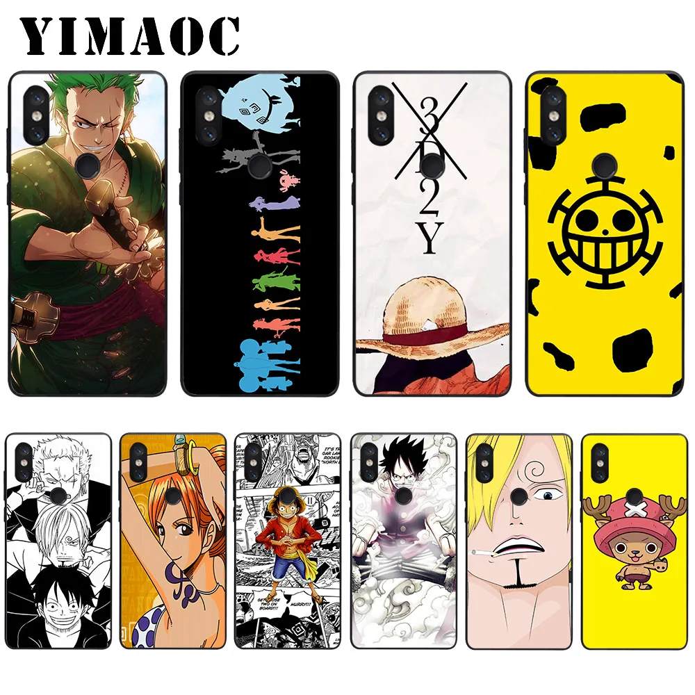 YIMAOC Anime One Piece Soft Case for Xiaomi Mi5 Mi5S Mi6 Mi9 Mi8 Lite SE A1 A2 Pocophone F1 MAX 3 |