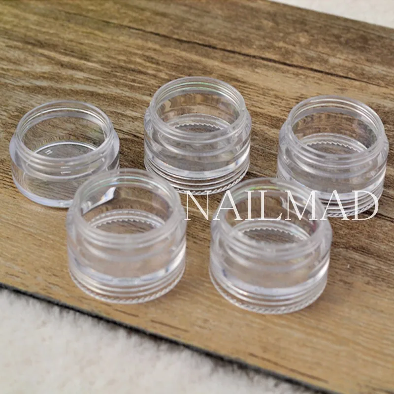 Пустая емкость для хранения 3 г прозрачные пластиковые банки контейнеры