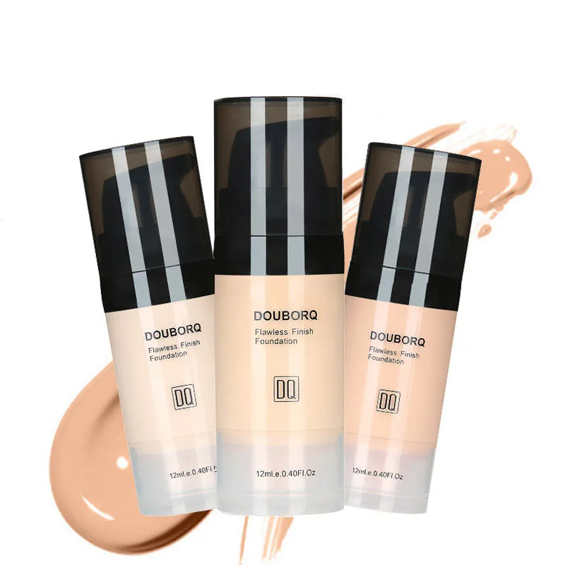 Professional Full Coverage Foundation Makeup Base Face Matte Finish Liquid Foundation Make Up Waterproof Natural Concealer Cream