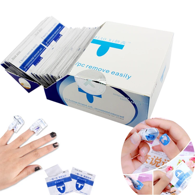 2016 ногтей remover 100 Шт./лот Ногтей гель для Лак Easy cleaner nail Обертывания УФ Гель Для