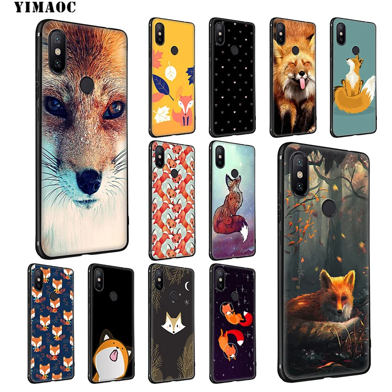 YIMAOC лиса милые животные мягкий чехол для Xiaomi mi 9T 9 8 Se 6 MAX 3 A1 A2 Lite CC9E CC9 6X 5X POCOPHONE F1 |