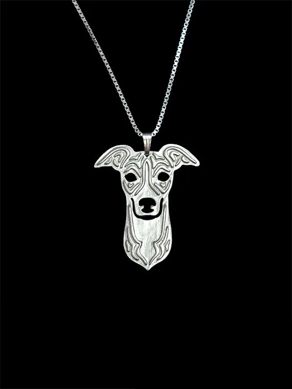 Левретка собака кулон и ожерелья ювелирные изделия для любителей животных Шарм