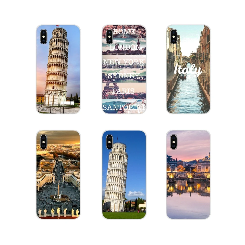 Прозрачный мягкий чехол для Huawei G7 G8 P7 P8 P9 P10 P20 P30 Lite Mini Pro P Smart Plus 2017 2018 2019 Италия Рим