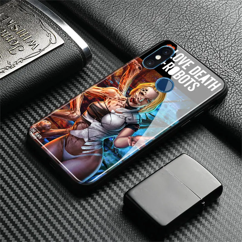 Love Death Robots, серия ТВ, мягкий силиконовый чехол из закаленного стекла для Xiaomi mi 8 9 SE mi x 2 2s 3 Red mi Note 5 6 7 8 Pro