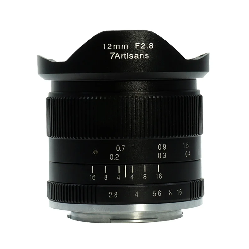 Ультра широкоугольный объектив 7artisans 12 мм f2.8 для Sony E mount canon eos m fujifilm FX APS C