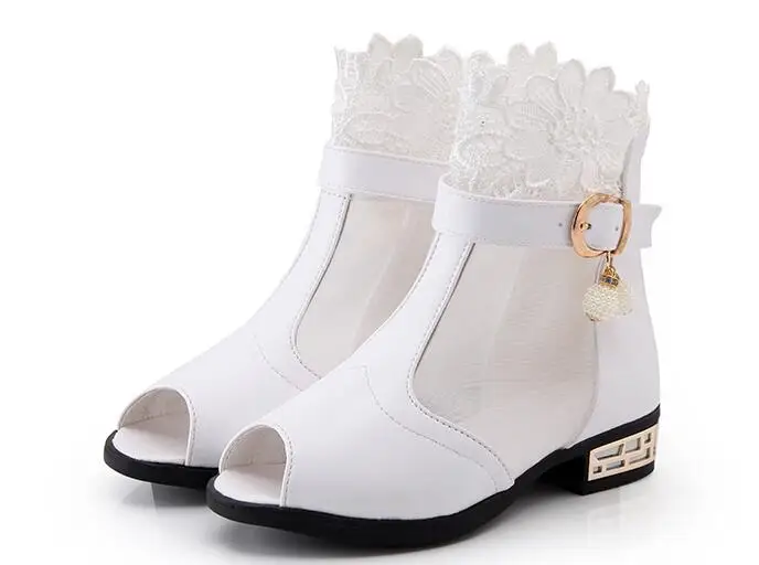 Новинка 2017 года летние детские сандалии для девочек детская обувь ажурная