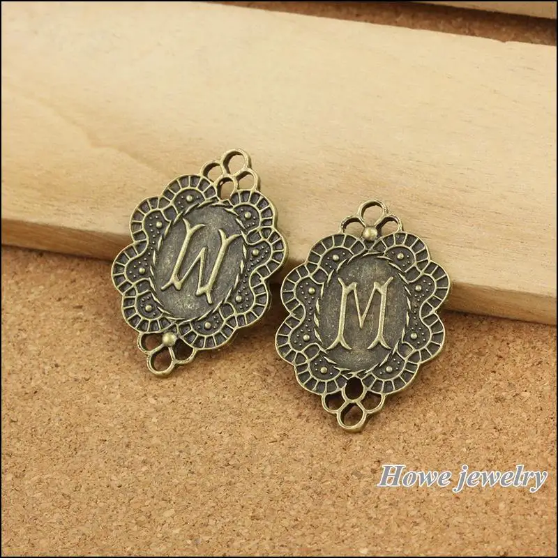 Винтажная Подвеска из искусственной бронзы в стиле ретро 24 шт. ювелирные изделия