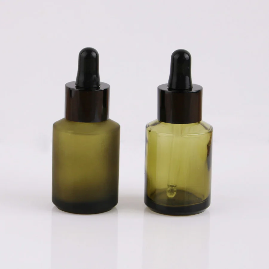 Merx Beauty оптовая продажа 14 шт 30 мл 1 унций стеклянная капельница зеленая бутылка