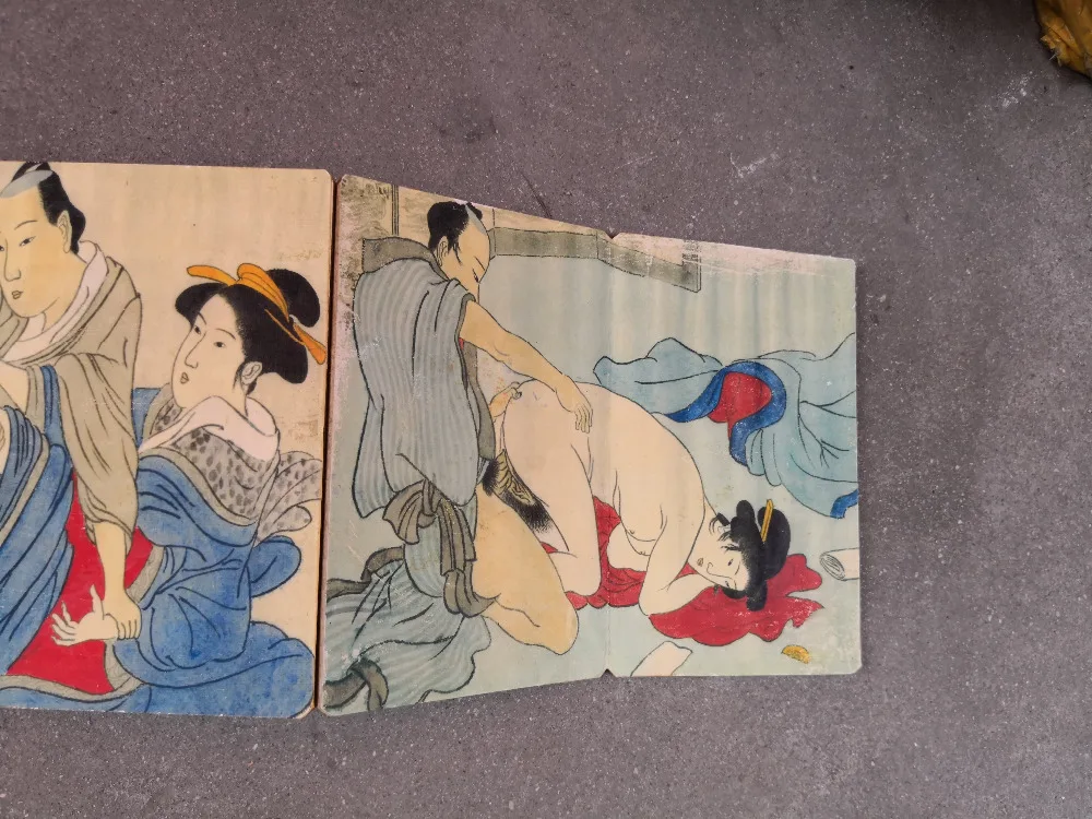 Коллекция древней живописи складные эротические фигуры Весенняя